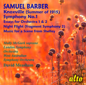 MOLLY MCGURK | SAMUEL BARBER: SYM NO. 1 / ESSAYS NOS. 1 & 2
