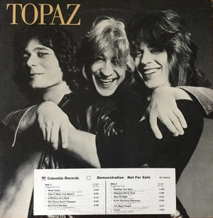TOPAZ | TOPAZ - PROMO - LARGE PROMO STICKER ON COVER