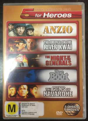 MOVIE WAR | WAR HEROES 5 DVD PACK (5DVD)