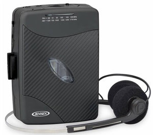 CASSETTE PLAYER AND RETRO HEADPHONES WALKMAN WITH AM/FM RADIO