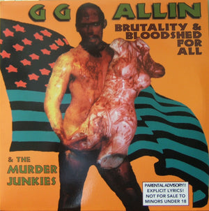 GG ALLIN | BRUTALITY AND BLOODSHED FOR ALL - RED VINYL