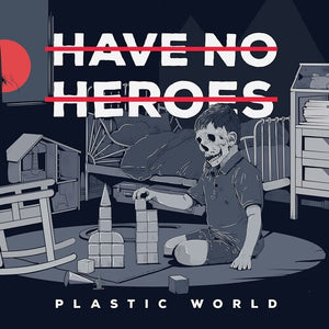 HAVE NO HEROES | PLASTIC WORLD - RED W/BLACK SPLATTER
