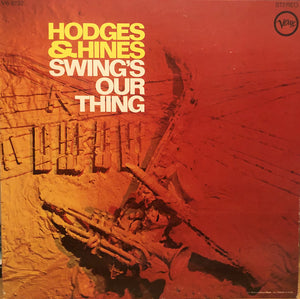 JOHNNY HODGES / EARL HINES | SWINGS OUR THING - HOLE IN COVER