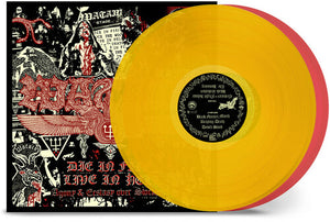 WATAIN | DIE IN FIRE LIVE IN HELL LTD TRANSPARENT YELLOW & RED VINYL