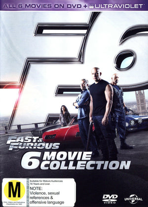 FAST AND FURIOUS 6 MOVIE COLLECTION (6DVD / ULTRAVIOLET)