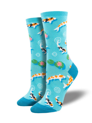 KOI NOW AND ZEN BLUE SOCKS WOMENS OSFA