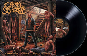 CARNAL SAVAGERY | GRAVEWORMS CADAVERS COFFINS & BONES
