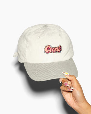 CUNT CORDUROY RETRO DAD CAP EMBROIDERED