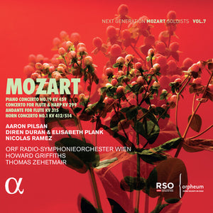AARON PILSAN^NICOLAS RAMES^DIREN DURAN^ELISABETH PLANK^ORF RADIO-SYMPHONIEORCHESTER WIEN | PIANO CONCERTO NO. 19 KV 459 CONCERTO FOR FLUTE