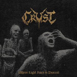 CRUST | WHERE LIGHT FEARS TO DESCEND (BLACK TRANSPARENT GOLD GALAXY EDITION) (INCLUDES 8 PAGE BOOK) (VINYL)