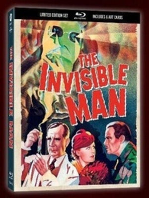 MOVIE HOR | INVISIBLE MAN (1933) (LENTICULAR HARDCOVER AND ART CARDS) (BLU - RAY DVD)