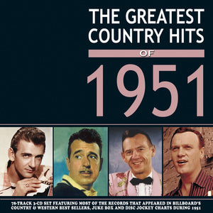 VARIOUS ARTISTS | GREATEST COUNTRY HITS OF 1951 / VARIOUS