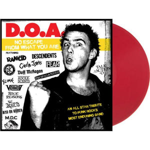 VARIOUS | DOA - NO ESCAPE FROM WHAT YOU ARE - AN ALL STAR TIBUTE TO PUNK ROCKS MOST ENDURING BAND (CHERRY RED EDITION)  (VINYL)