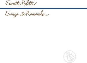 SCRITTI POLITTI | SONGS TO REMEMBER (2026 REMASTERED EDITON) (VINYL)