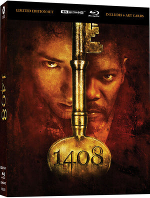 MOVIE HOR | 1408 (2007) (4K UHD BLU -RAY DVD) (3BLU - RAY DVD SET) (LENTICULAR HARDCASE COVER AND ART CARDS)