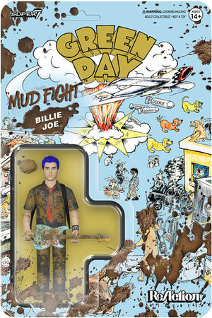BILLIE JOE ARMSTRONG GREENDAY MUD FIGHT REACTION FIGURINE