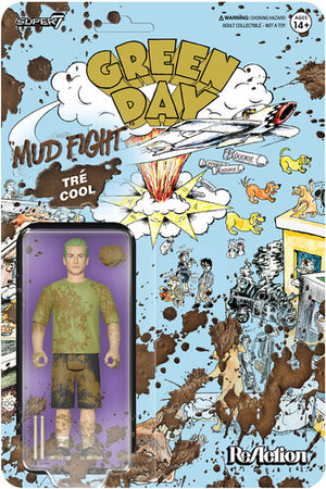 TRE COOL GREENDAY MUD FIGHT REACTION FIGURINE