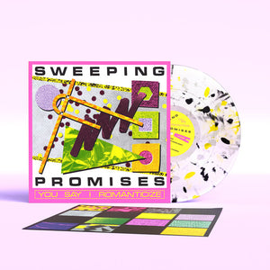 SWEEPING PROMISES | YOU SAY I ROMANTICIZE (CLEAR BLACK AND YELLOW CONFETTI EDITION) (VINYL)