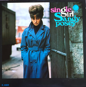 SANDY POSEY | SINGLE GIRL - US MONO - WRITING ON BACK COVER