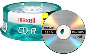 CD RECORDABLE DISCS 648445 CD-R 80MIN (25 PACK) MAXELL