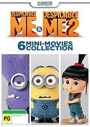 MOVIE FAM | DESPICABLE ME ONE AND TWO SIX MINI MOVIES COLLECTION