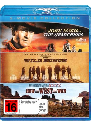 MOVIE BLWES | SEARCHERS / WILD BUNCH / HOW THE WEST WAS WON (3BLU - RAY)