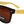 BLACK PLAIN ARM BROWN LENS SUNGLASSES