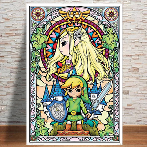LEGEND OF ZELDA STAINED GLASS POSTER