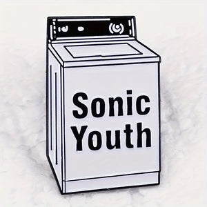 SONIC YOUTH WASHING MACHINE ENAMEL BADGE PIN