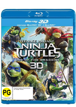 MOVIE BLACT | TEENAGE MUTANT NINJA TURTLES 2 OUT OF THE SHADOWS (2016) (2BLU - RAY)