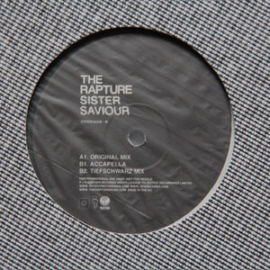 RAPTURE | SISTER SAVIOUR 12 - UK PROMO - GENERIC SLEEVE