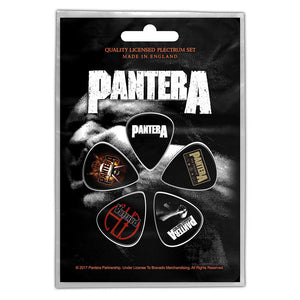 PANTERA GUITAR PICKS PLECTRUM 5 PACK VULGAR