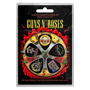 GUNS N ROSES GUITAR PICKS PLECTRUM 5 PACK