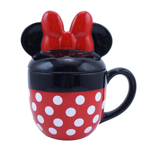 Minnie Mouse 3d Mug With Lid Disney