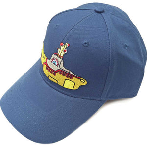 BEATLES MENS BASEBALL CAP YELLOW SUBMARINE (DENIM BLUE)