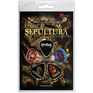 SEPULTURA PLECTRUM GUITAR PICS 5 PACK