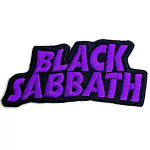 BLACK SABBATH LOGO PATCH PURPLE CUT OUT