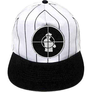 PUBLIC ENEMY PINSTRIPE BASEBALL CAP SOLID TARGET