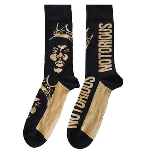 BIGGIE SMALLS SOCKS GOLD CROWN (UK SIZE 7 - 11)