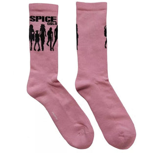 SPICE GIRLS PINK SOCKS (UK SIZE 7 - 11) UNISEX