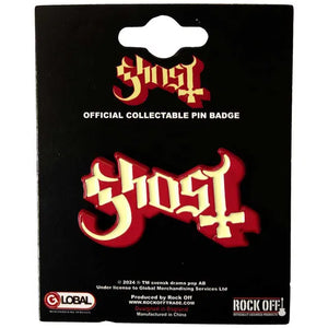 GHOST LOGO METAL BADGE