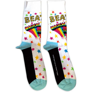 BEATLES MAGICAL MYSTERY TOUR ANKLE SOCKS  (UK SIZE 7 - 11) WHITE