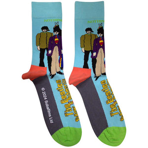 BEATLES YELLOW SUB BAND ANKLE SOCKS  (UK SIZE 7 - 11)