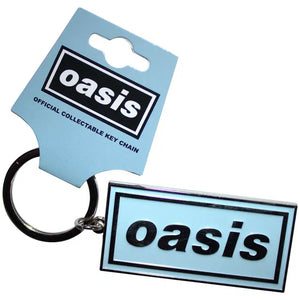 OASIS BABY BLUE METAL KEY CHAIN