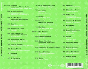 VARIOUS | DANCE NOW 2001 VOL 2 (2CD)
