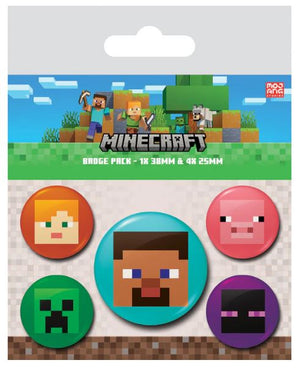 MINECRAFT BADGE PACK