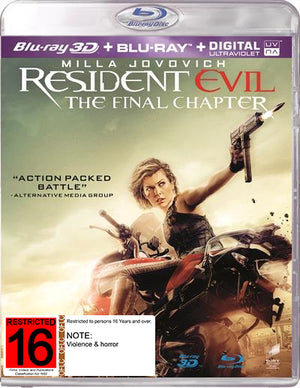 MOVIE BLUHOR | RESIDENT EVIL FINAL CHAPTER (2BLU - RAY)