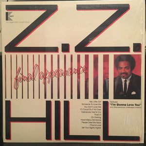 ZZ HILL | FINAL APPEARANCE - WRITING ON COVER