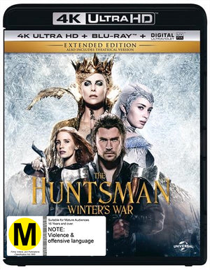 MOVIE BLAC | HUNTSMAN WINTERS WAR - EXTENDED EDITION (4K ULTRA HD / BLU - RAY)