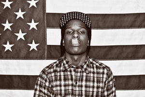 ASAP ROCKY POSTER BLACK AND WHITE 406